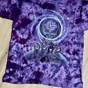 Vintage Grateful Dead tour shirt purple tie-dye size, large anvil tag